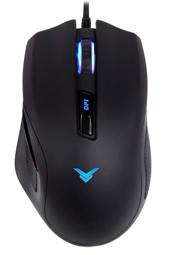 Amazon Basics Multi-color Ergonomic PC Gaming Mouse